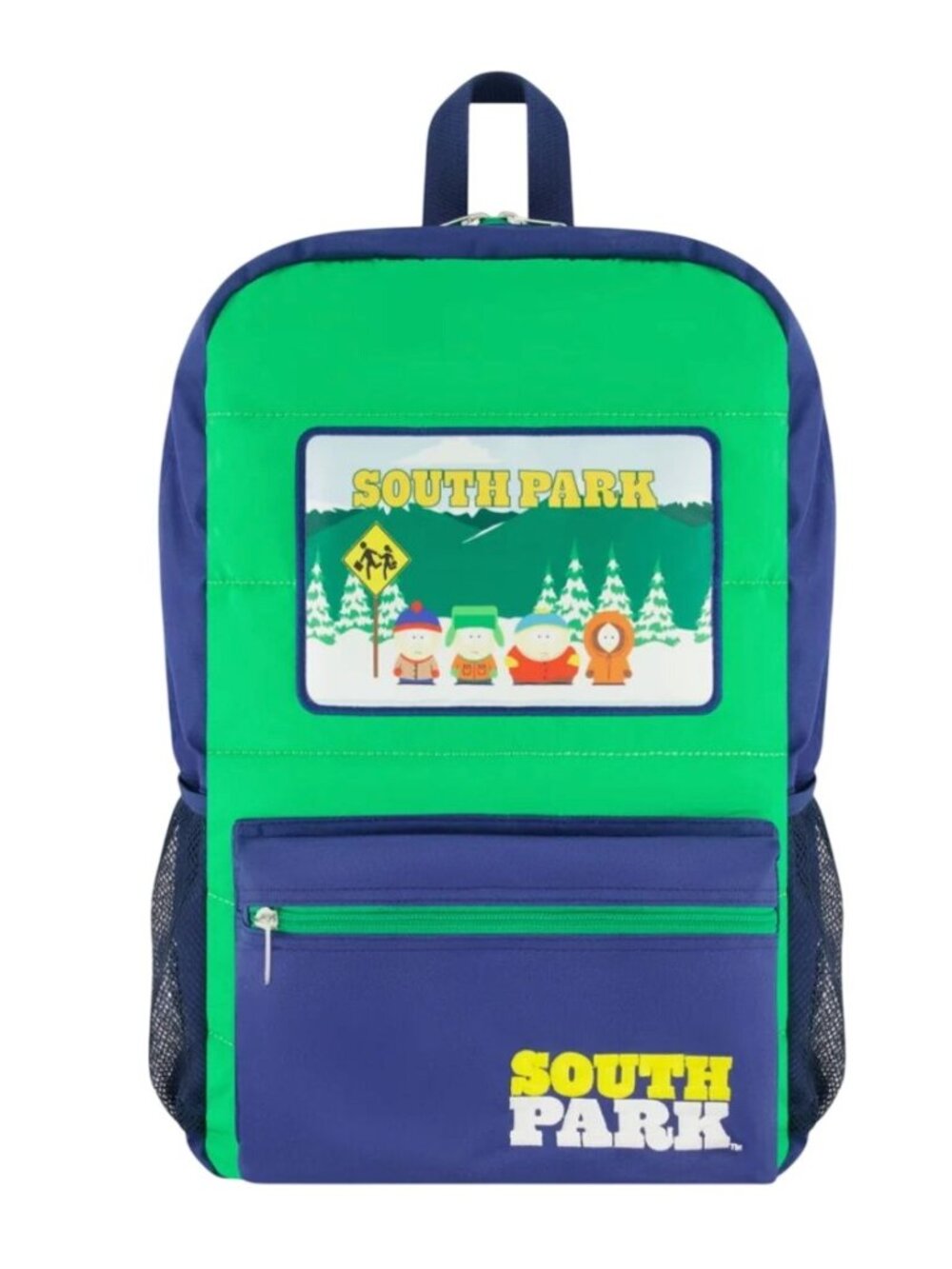 South Park Kids Backpack With Adjustable Straps Mesh Pockets Padded Back & Iconi